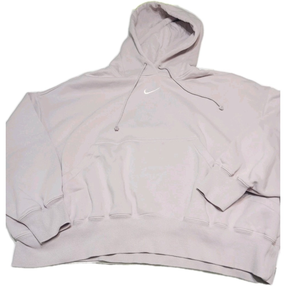 Vintage Nike Embroidered Center Swoosh‎ Lavender Hoodie - Picture 5 of 8